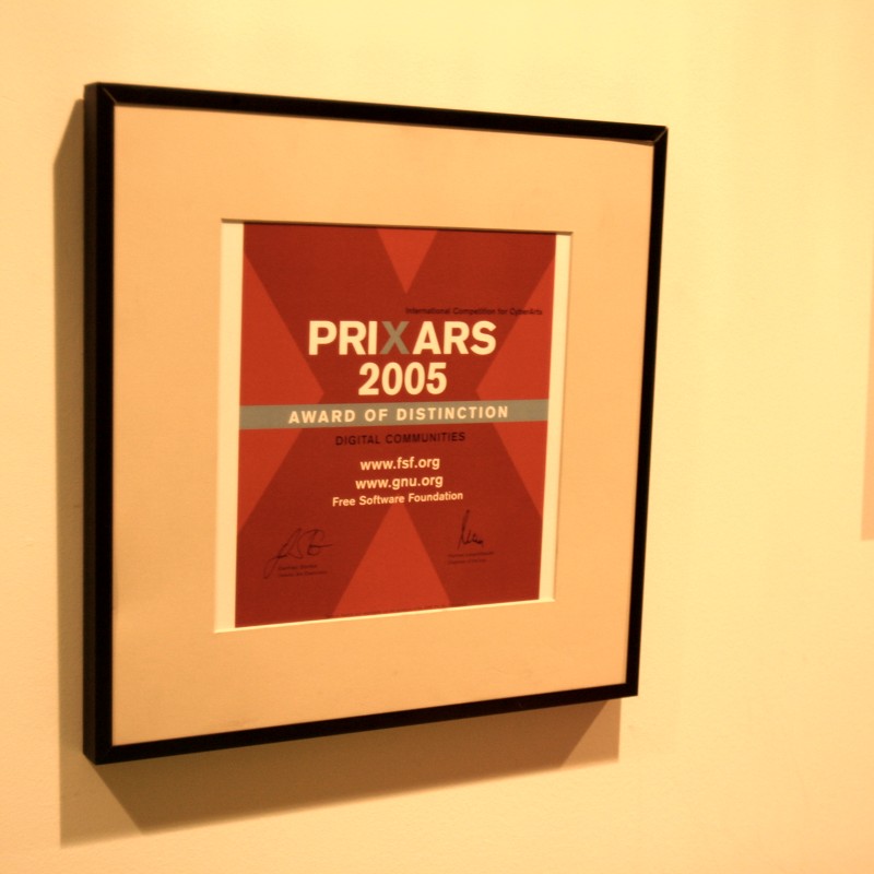 Ars Electronica PrixArs Adward of Distinction - Digital Communities at FSF Headquarters in Boston, MT